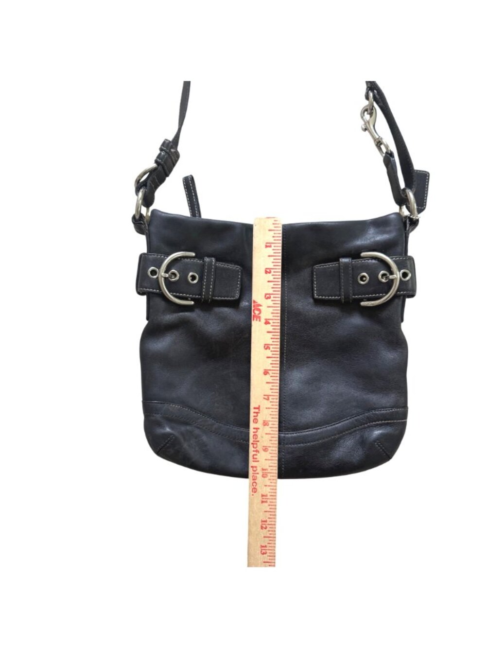 Coach Women's Soho Shoulder Bag Vintage Y2K Quiet Luxury Leather Black Crossbody - Picture 10 of 11